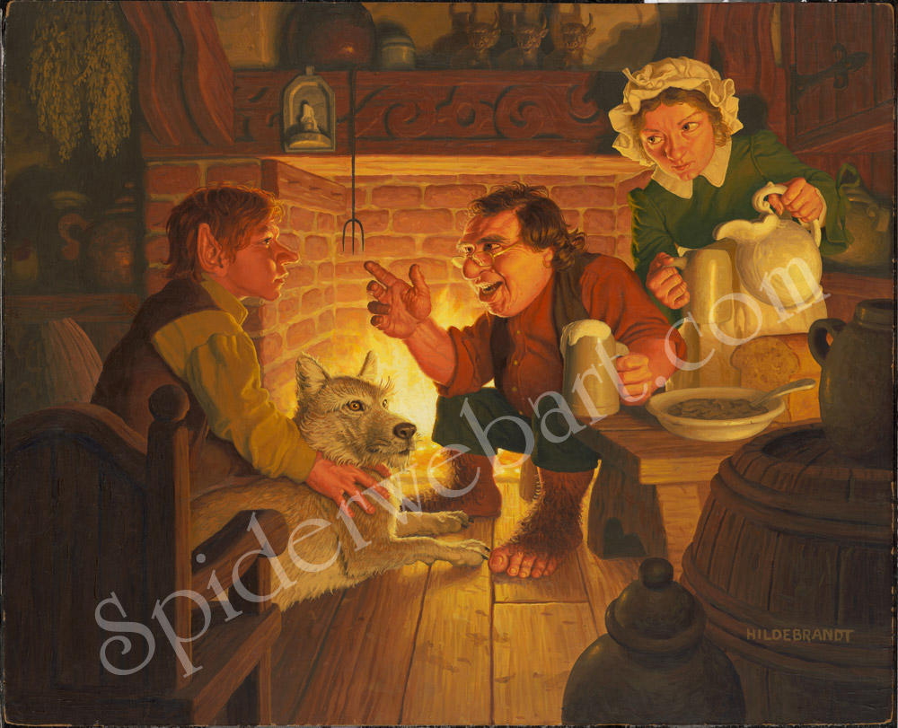 Tolkien Calendar Jan 1978 Farmer Maggots Hospitality, Brothers Hildebrandt