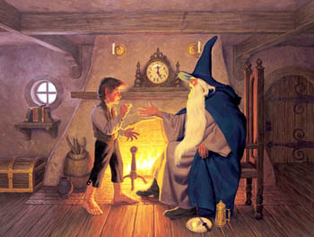 Lord of the Rings Frodo and Gandalf