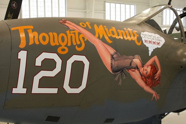 Thoughts of Midnite pinup P-38