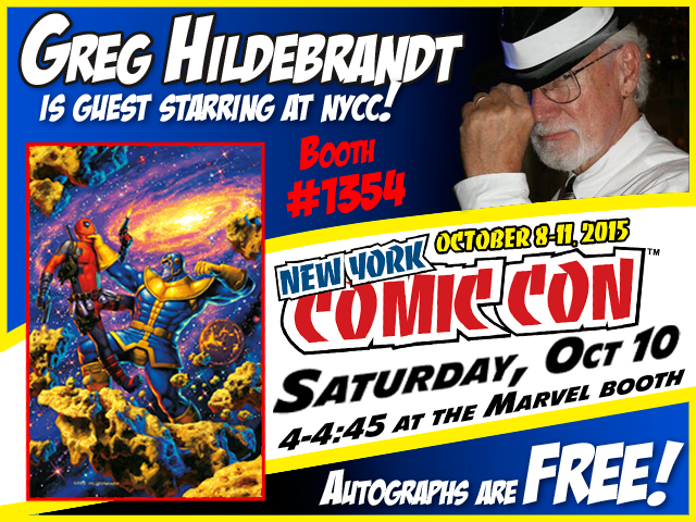 Greg Hildebrandt is going to NYCC 2015!