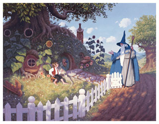 Gandalf Visits Bilbo, Brothers Hildebrandt