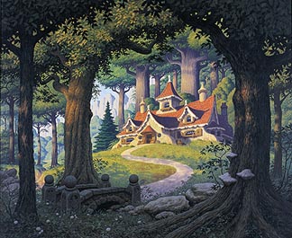 Tolkien Calendar March 1977 Rivendell, Brothers Hildebrandt