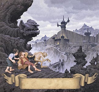 Tolkien Calendar Oct 1976 City of the Ringwraiths, Brothers Hildebrandt