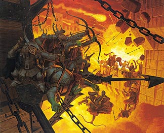 Tolkien Calendar Sep 1977 Siege of Minas Tirith, Brothers Hildebrandt