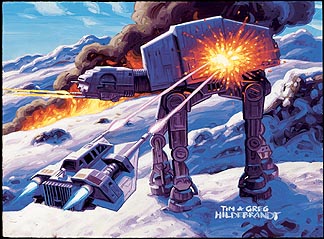 Dash Battles AT-ATs on Hoth, Brothers Hildebrandt