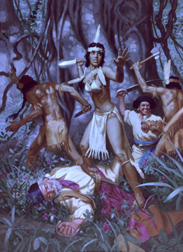 Hook`s Pirates Fight Tiger Lily, Greg Hildebrandt