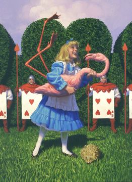 Playing Croquet, Greg Hildebrandt