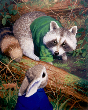Peter and Rutherford Raccoon, Greg Hildebrandt