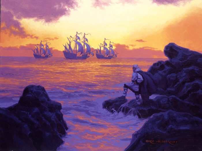 A Christmas Treasury - I Saw Three Ships, Greg Hildebrandt
