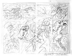 Superman Sketch pg. 40-41, Brothers Hildebrandt