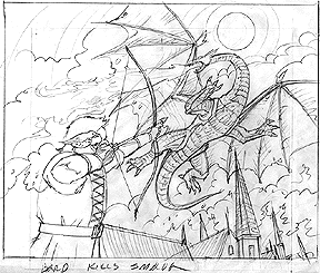 Bard Kills Smaug, Brothers Hildebrandt