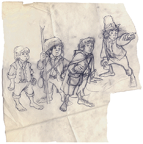 Hobbit sketch #1, Brothers Hildebrandt