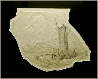 Tower of Orthanc sketch, Brothers Hildebrandt
