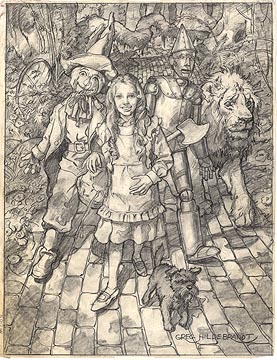 OZ Cover pencils, Greg Hildebrandt