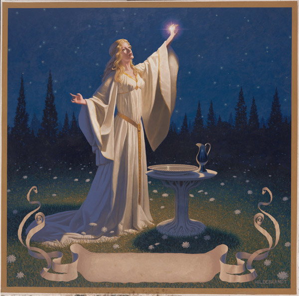 Tolkien Calendar May 1976 Ring of Galadriel, Brothers Hildebrandt