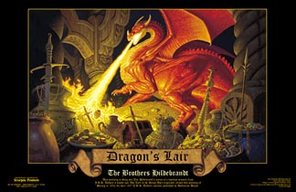 Dragons Lair Print, Brothers Hildebrandt