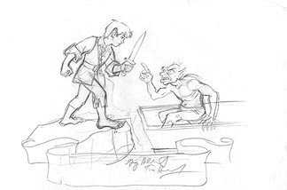 Bilbo and Gollum, Brothers Hildebrandt