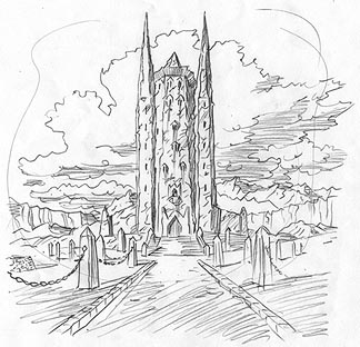 Tower Remarque Sketch, Brothers Hildebrandt