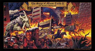 The Siege of Minas Tirith II print, Brothers Hildebrandt