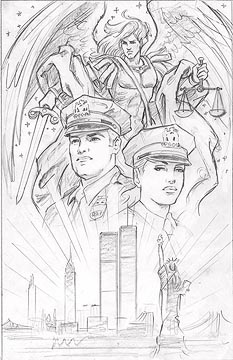New Yorks Finest - Concept Sketch, Brothers Hildebrandt