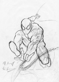 Spider-Man sketch, Brothers Hildebrandt