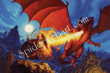 Dragon Slayer Cover Painting, Greg Hildebrandt