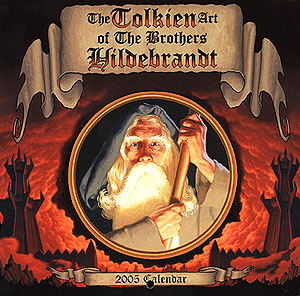 Greg and TIm Hildebrandt Their Tolkien Years - 2005 Mini-Calendar Signed, Brothers Hildebrandt