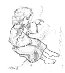 TSO Hotel / Angel - Sketch B, Greg Hildebrandt