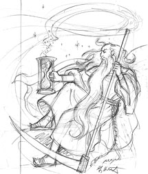 TSO 2004 Program Cover Sketch C, Greg Hildebrandt