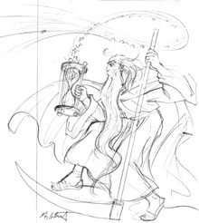 TSO 2004 Program Cover Sketch D, Greg Hildebrandt