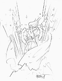 TSO Winter Wizard - sketch A, Greg Hildebrandt