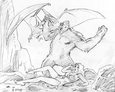 KING KONG vs the PTERANODON!, Greg Hildebrandt