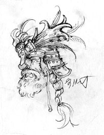 Krull - Helmet Design, Greg Hildebrandt
