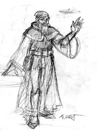 Krull - The Seer sketch, Greg Hildebrandt