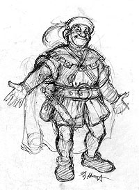 Krull - Ergo sketch 2, Greg Hildebrandt