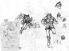 Krull - Torquil sketch, Greg Hildebrandt
