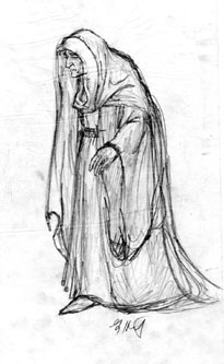 Krull - Widow of the Web sketch, Greg Hildebrandt