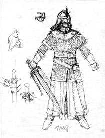 Krull - Royal Guard design, Greg Hildebrandt