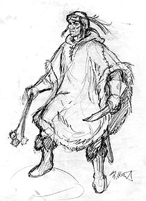 Krull - character sketch, Greg Hildebrandt
