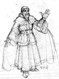 Krull - Ynyr sketch, Greg Hildebrandt