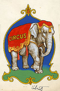Circus Elephant Ringling Brothers Book, Greg Hildebrandt