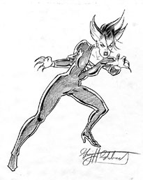 character sketch, Greg Hildebrandt