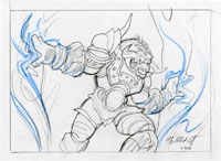 Warcraft Sketch #3, Greg Hildebrandt