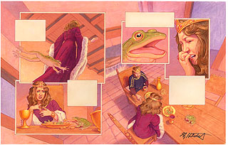 Brothers Grimm Fairy Tales- The Frog Prince p5-6, Greg Hildebrandt