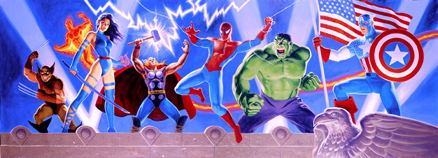 Marvel Character Panorama, Greg Hildebrandt
