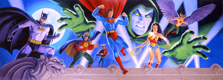 DC Characters Panorama, Greg Hildebrandt