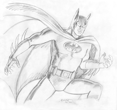 Batman - DC panorama - FINAL SKETCH, Greg Hildebrandt