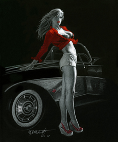 Day At The Races - Black Board, Greg Hildebrandt