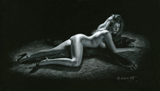 Bare Skin Rug - Black Board, Greg Hildebrandt
