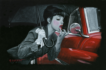 Danielle #3 - Black Board, Greg Hildebrandt